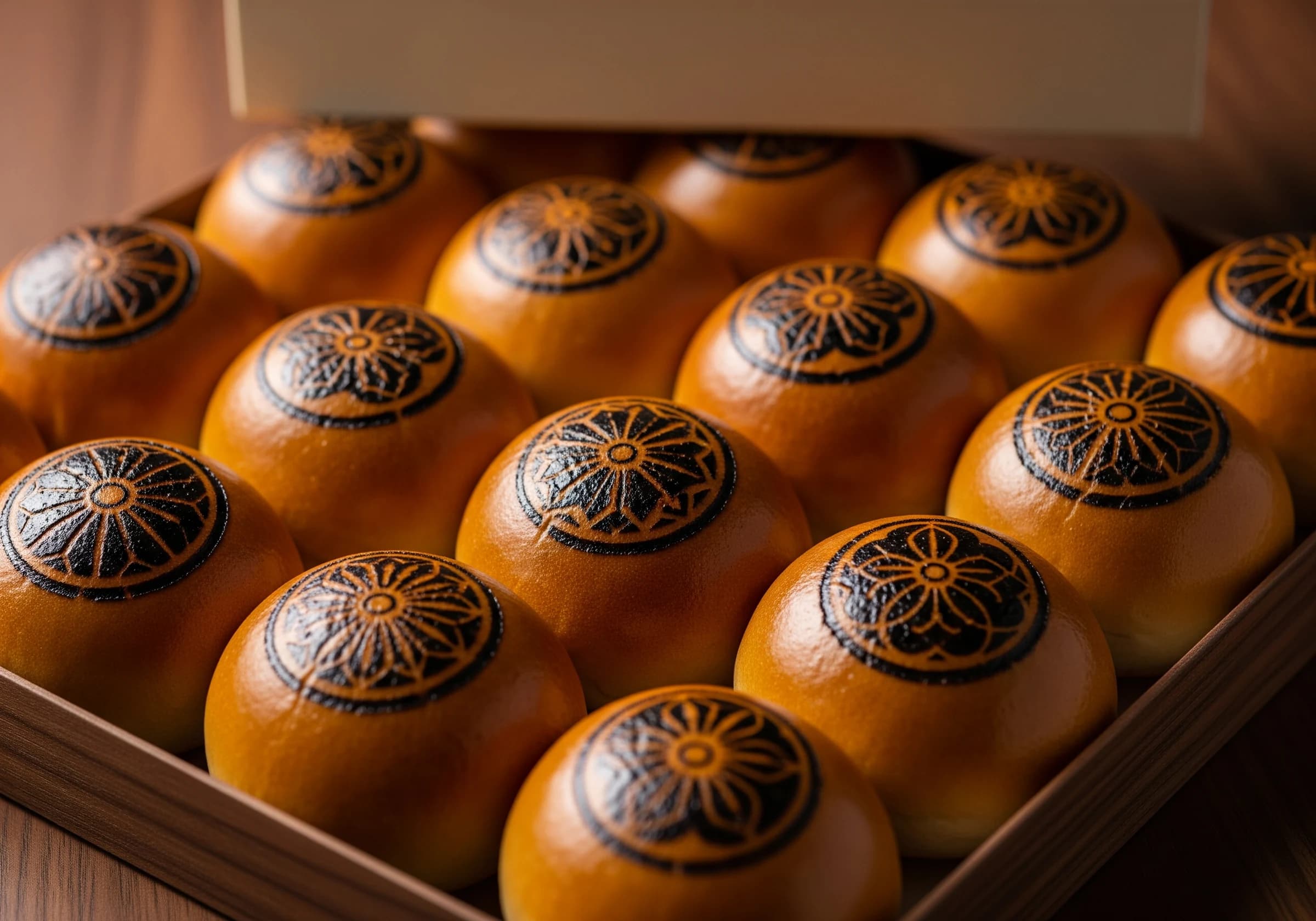 焼印を押した贈答菓子